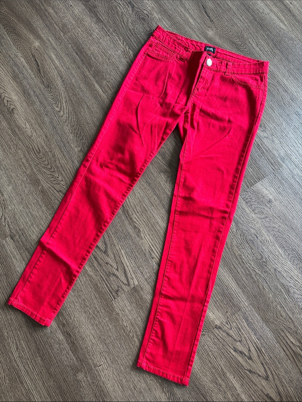 Rue21 Red Skinny Jeans Women’s Juniors Size 5 Holiday Denim